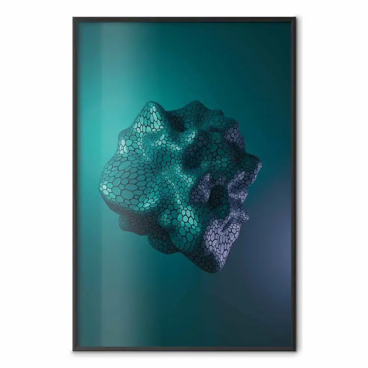 Gamma - abstract figure resembling plasma in blue colors