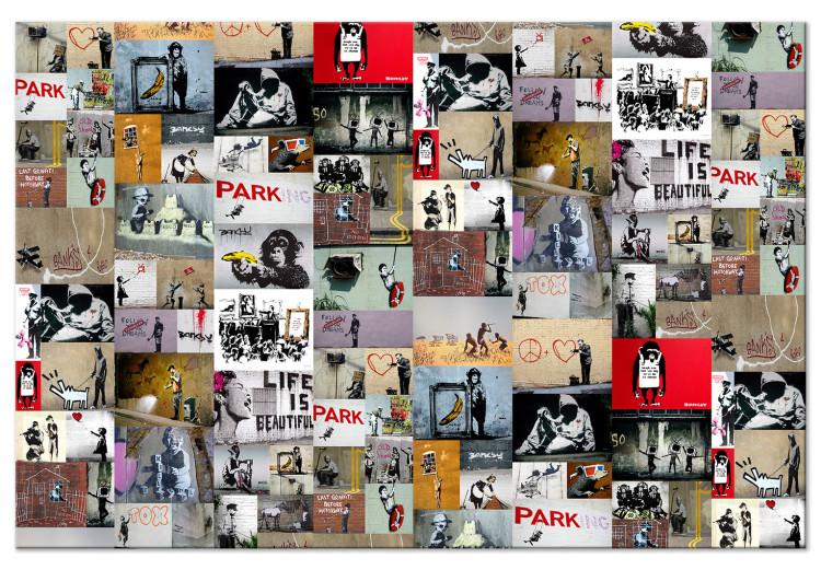 Large canvas print Art of Collage: Banksy [Large Format]