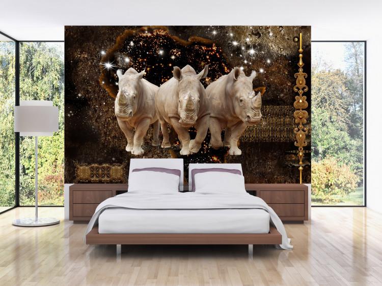 Wall Mural Golden Rhino