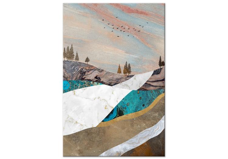 Canvas Print Mountains and Valleys (1 Part) Vertical