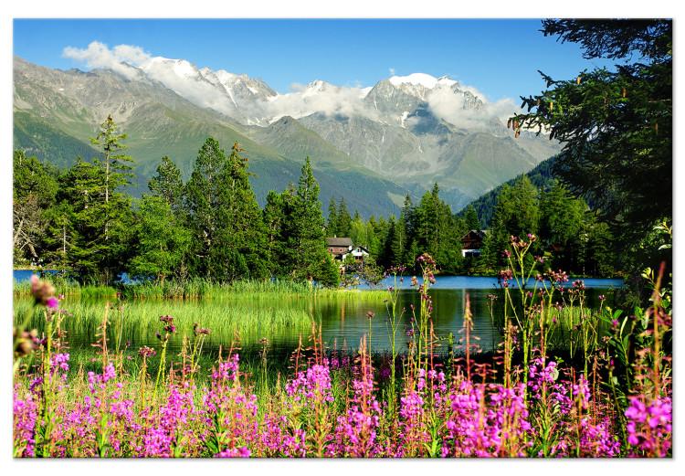Canvas Print Spring in the Alps (1 Part) Wide