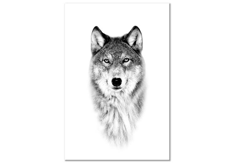 Canvas Print Snow Wolf (1 Part) Vertical