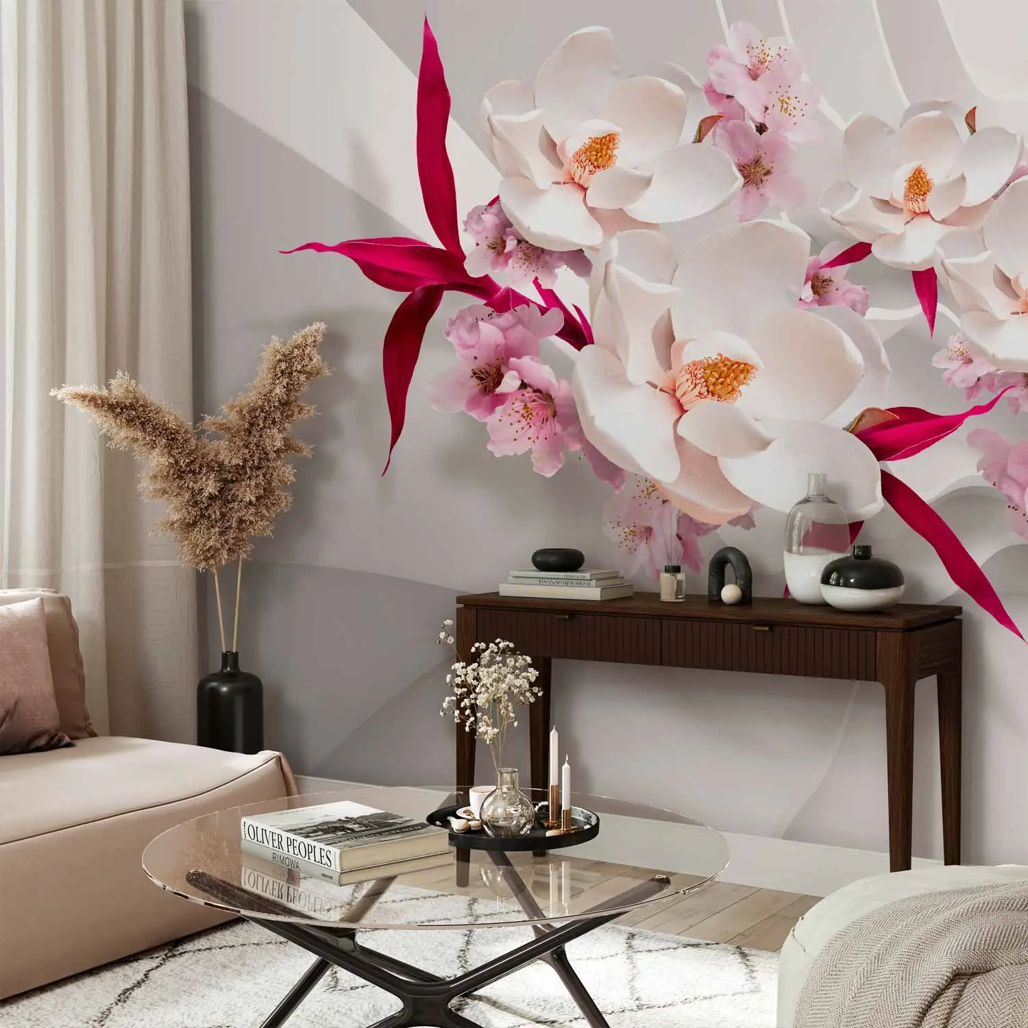 3d floral wallpaper uk