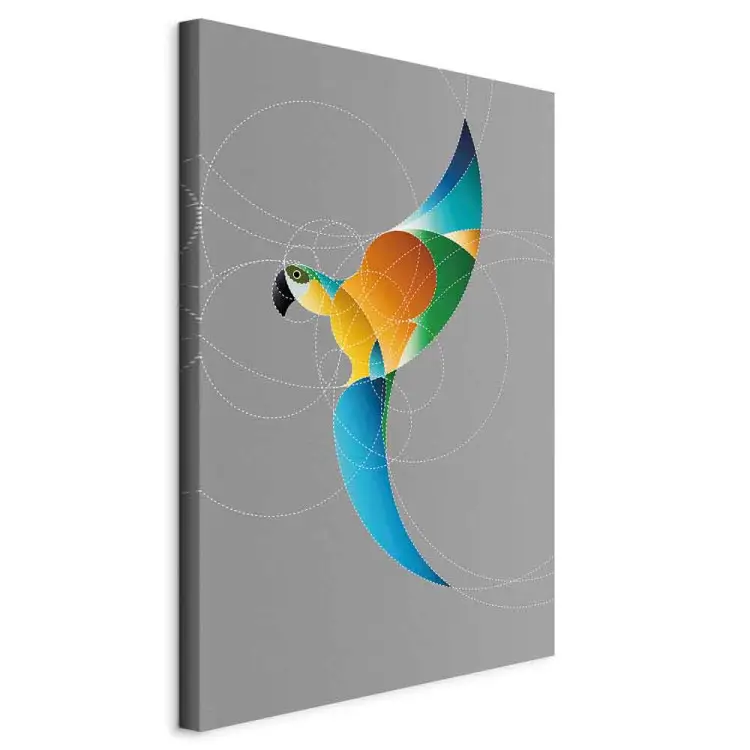 Parrot in Circles Vertical