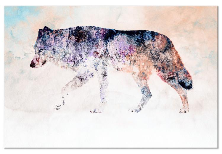Large canvas print Lonely Wolf [Large Format]