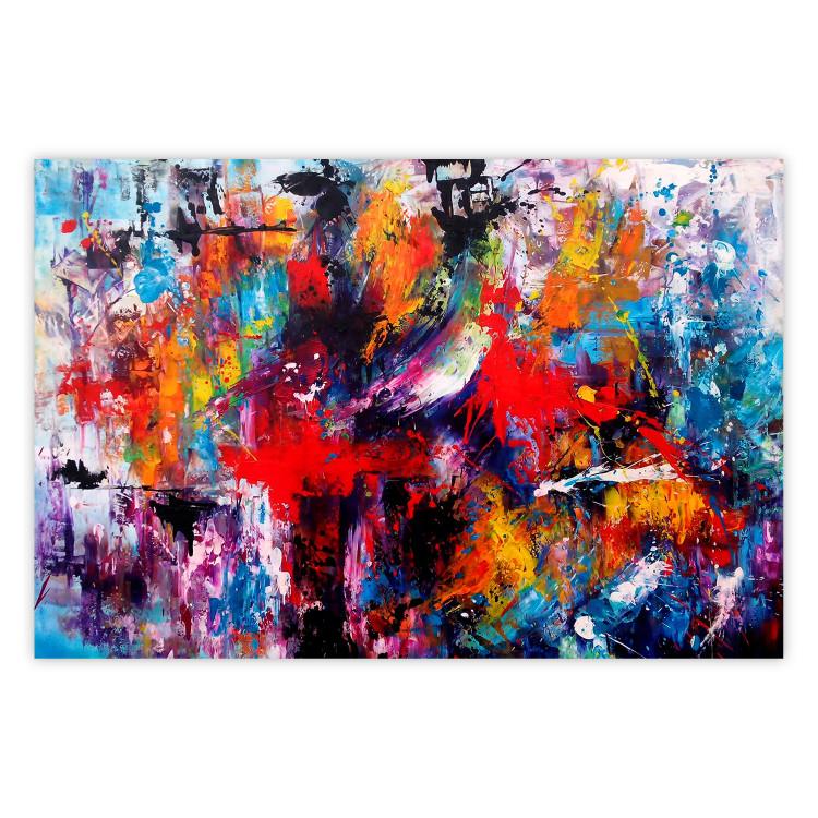 Poster Finesse - explosive watercolor composition in an abstract motif