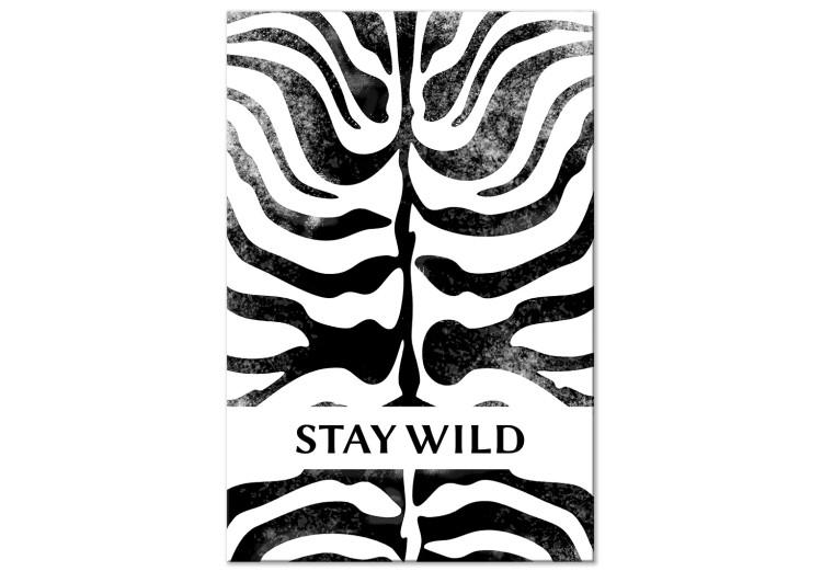 Canvas Print Stay Wild (1 Part) Vertical
