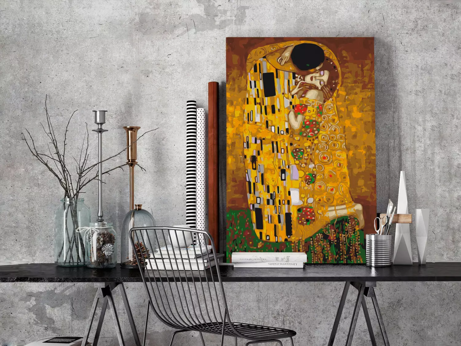 Painting By Numbers Kit For Adults The Kiss By Klimt Paint By Numbers