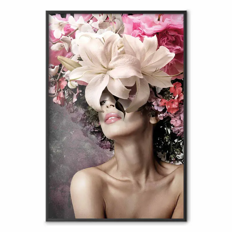Scent of Dreams - woman with flowers on her head in an abstract motif