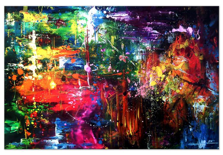 Canvas Print New Year's Madness (1-part) wide - colorful abstraction