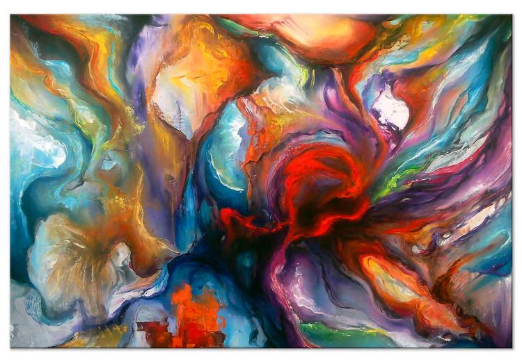 Canvas Print Abyss of Colors (1-part) wide - colorful artistic abstraction