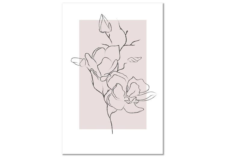 Canvas Print Creamy Magnolia (1 Part) Vertical