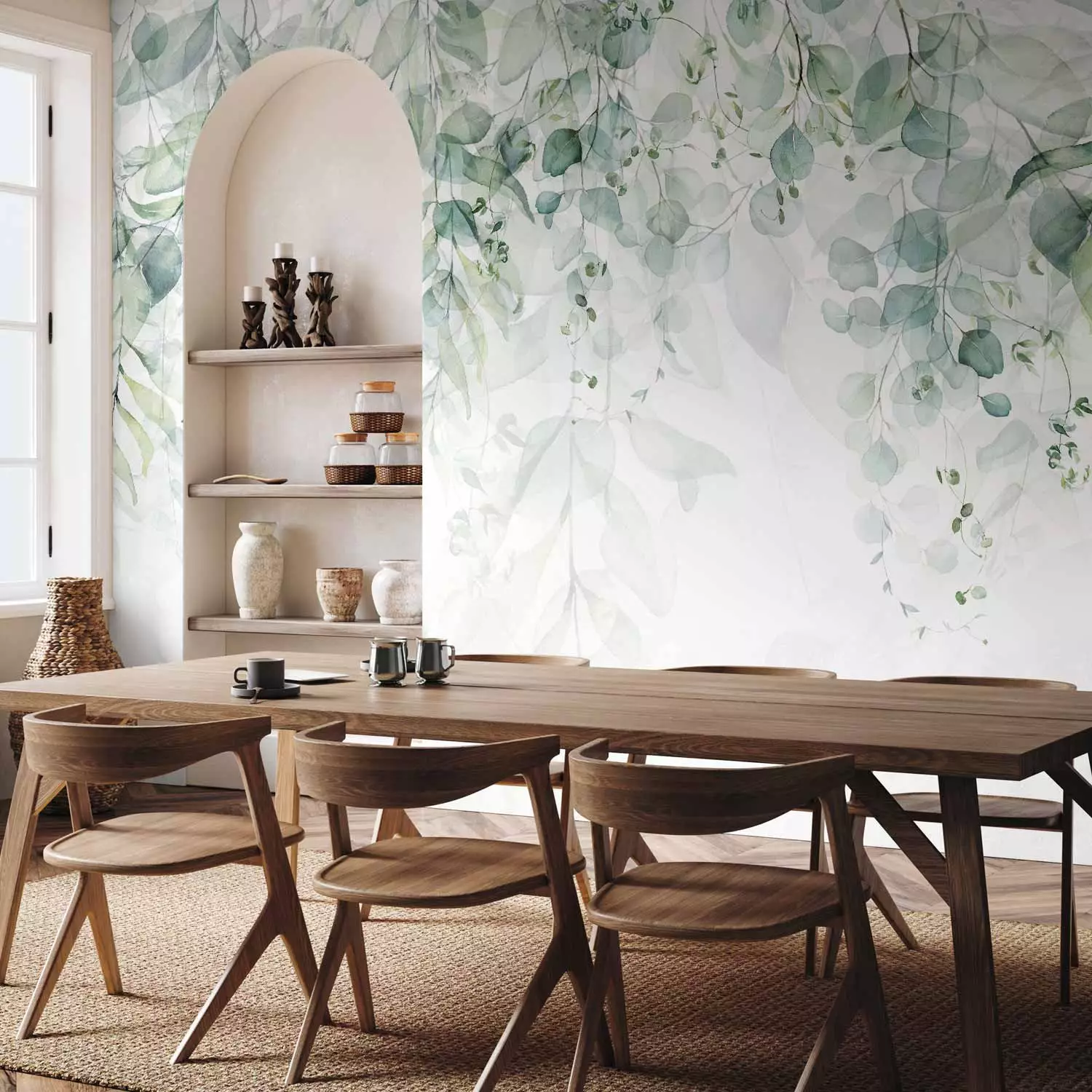 Wall Mural Gentle Touch of Nature - First Variant - bimago