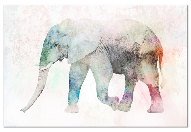 Large canvas print Painted Elephant [Large Format]