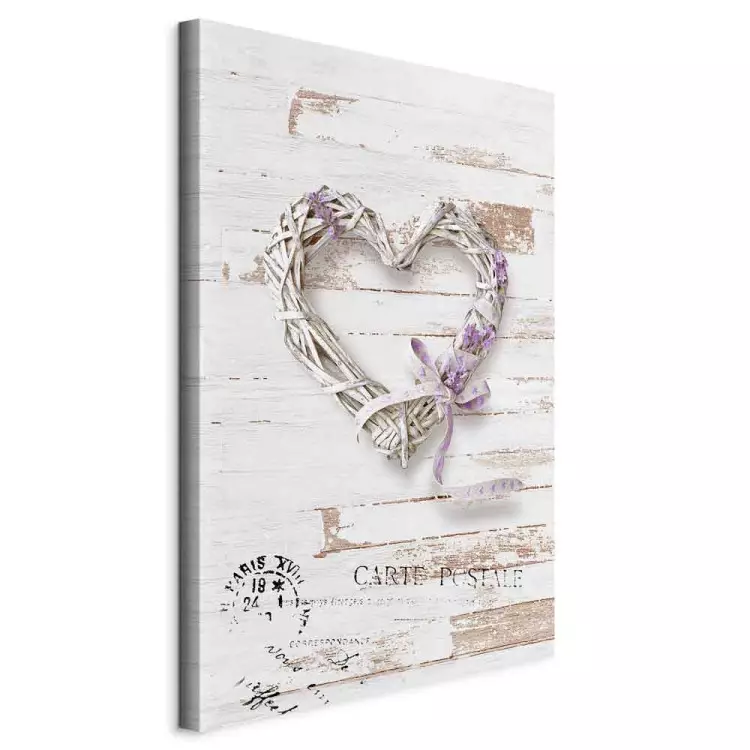 Entwined Message (1-part) vertical - heart in vintage motif