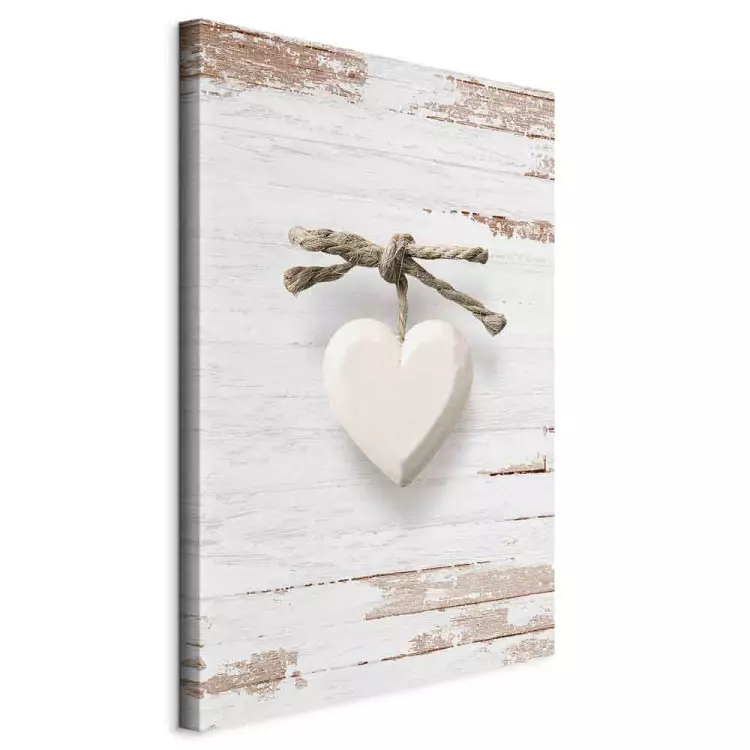 Tucked Love (1-part) vertical - heart in Provencal style
