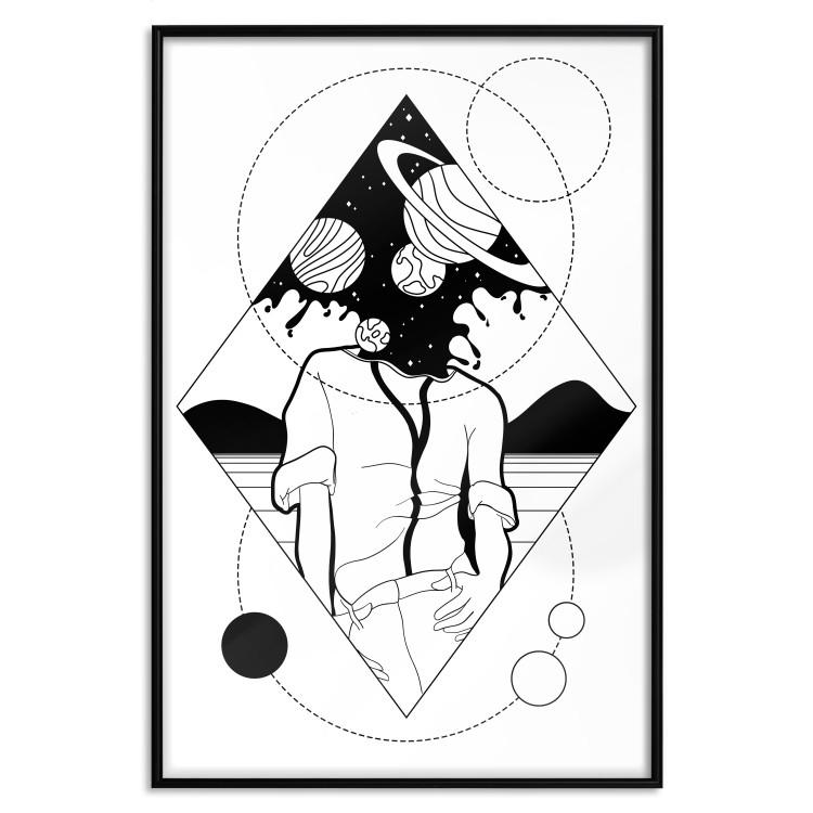 Poster Unlimited Space - abstract figure with space effect