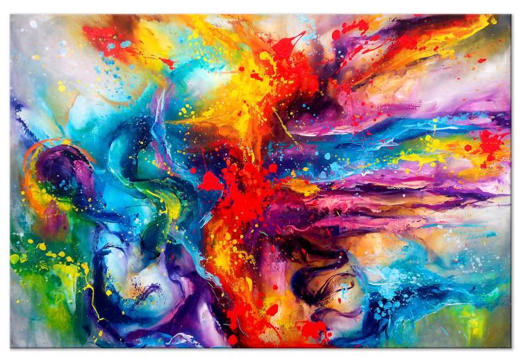 Canvas Print Colorful Splash (1 Part) Wide