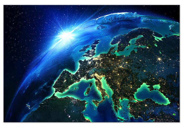 Canvas Print Blue Planet (1-part) wide - Europe seen from space