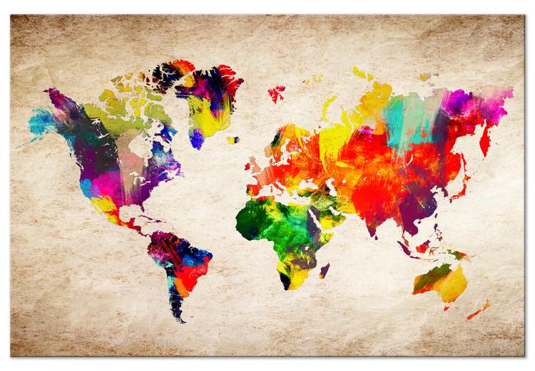 Large canvas print World Map: Abstract Fantasy [Large Format]
