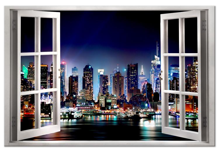 Large canvas print Window: View of New York [Large Format]