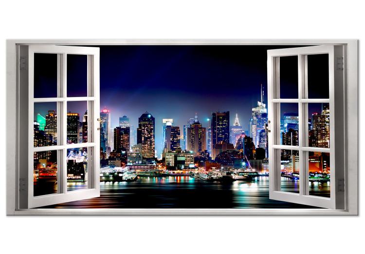 Large canvas print Window: View of New York II [Large Format]
