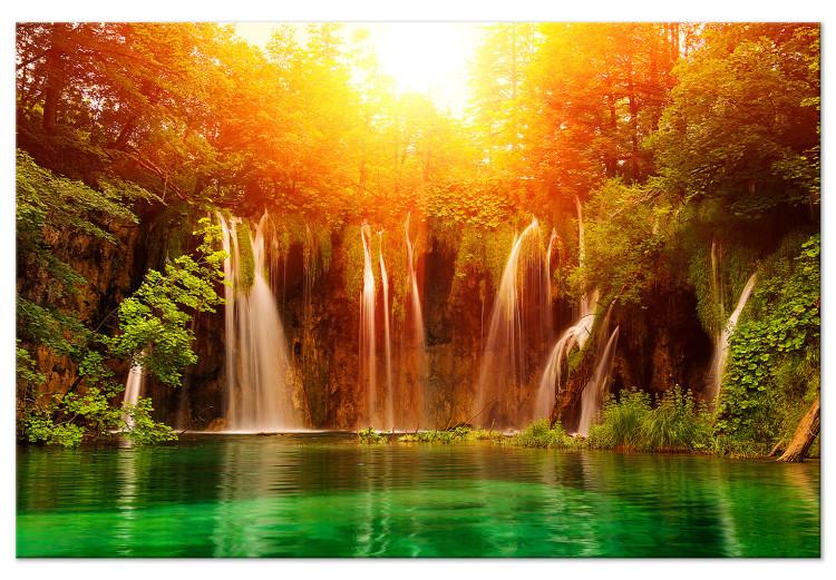 Large canvas print Nature: Magnificent Waterfall [Large Format]