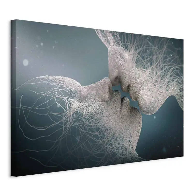 Touch of Breath wide - kiss of abstract faces