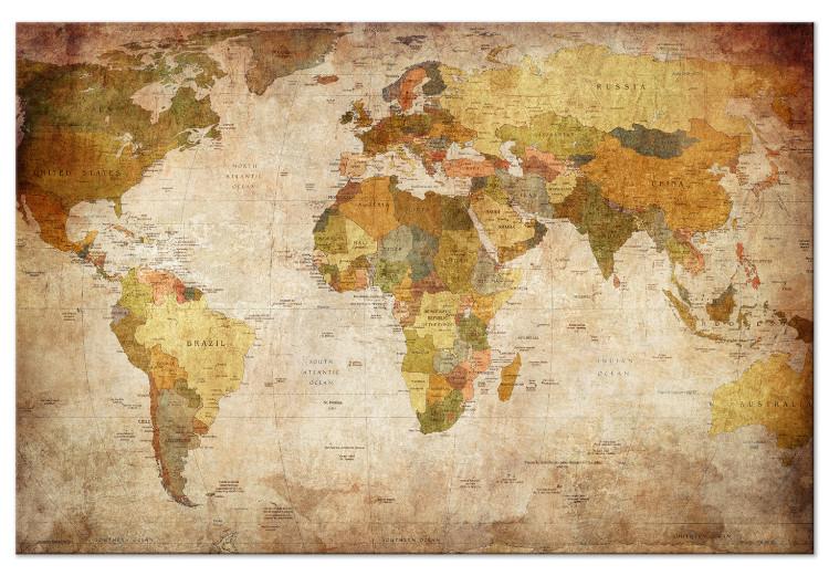 Large canvas print World Map: Time Travel [Large Format]