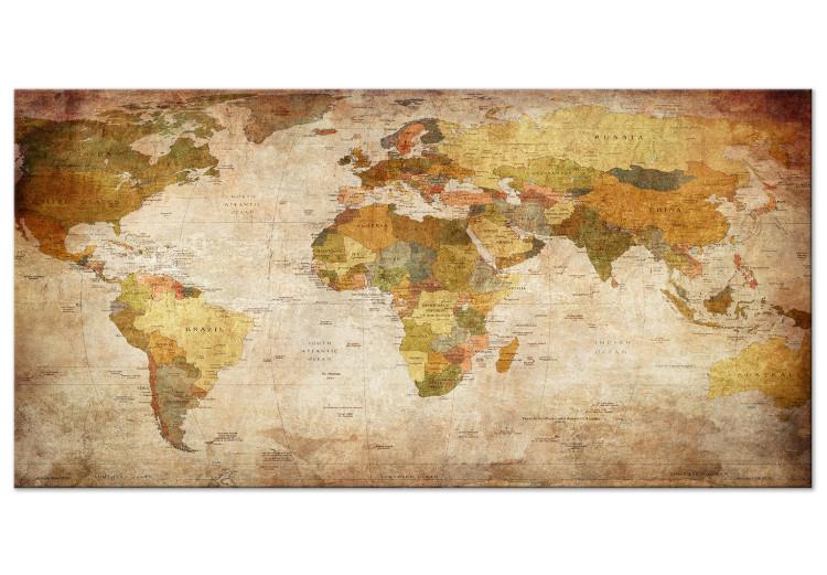 Large canvas print World Map: Time Travel II [Large Format]