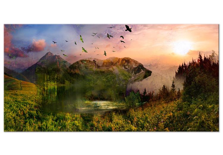 Large canvas print Bear in the Mountain II [Large Format]