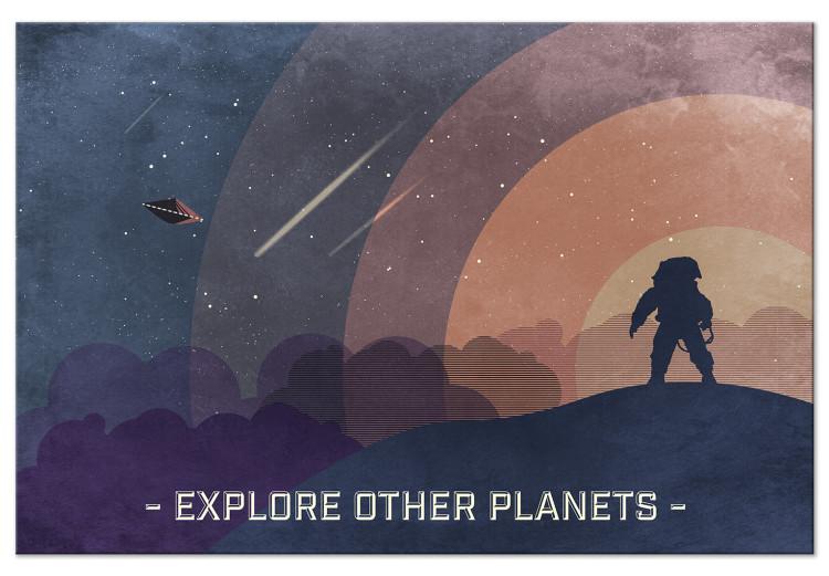 Canvas Print Explore Other Planets (1 Part) Wide