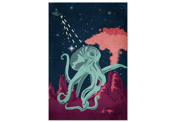 Canvas Print Cosmic Octopus (1-part) vertical - abstract composition