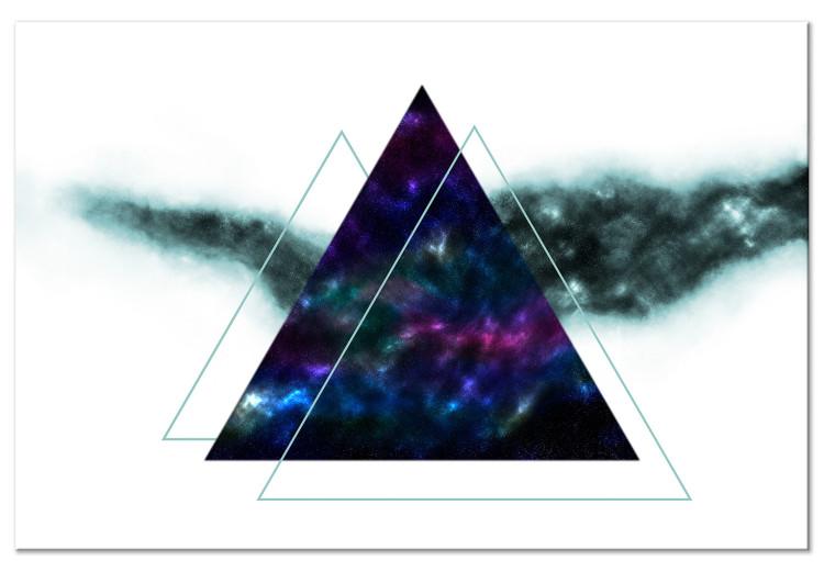 Canvas Print Cosmic Triangles (1-part) wide - triangular abstraction