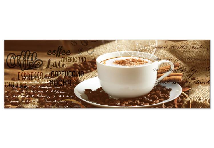 Canvas Print Aromatic Composition (1-part) narrow - second variant - coffee