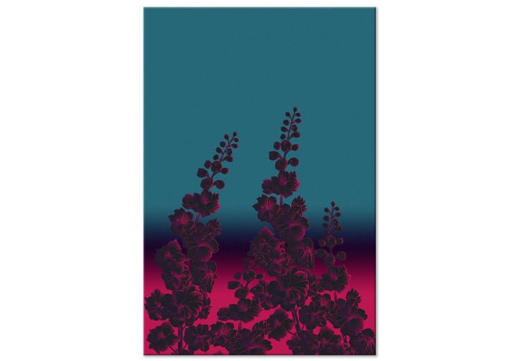 Canvas Print Cosmic Flowers (1-part) vertical - abstract plant motif