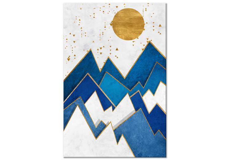 Canvas Print Snowy Peaks (1-part) vertical - abstract mountain landscape