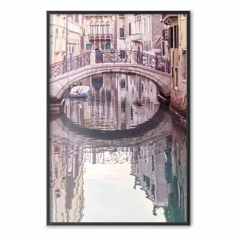 Noon in Venice - landscape of river and architecture of Italian city