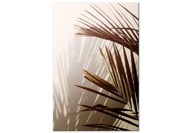 Canvas Print Rhythmic Tones (1-part) vertical - landscape of tropical leaves