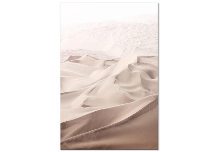 Canvas Print Sandy Fabric (1-part) vertical - landscape of the Arabian desert