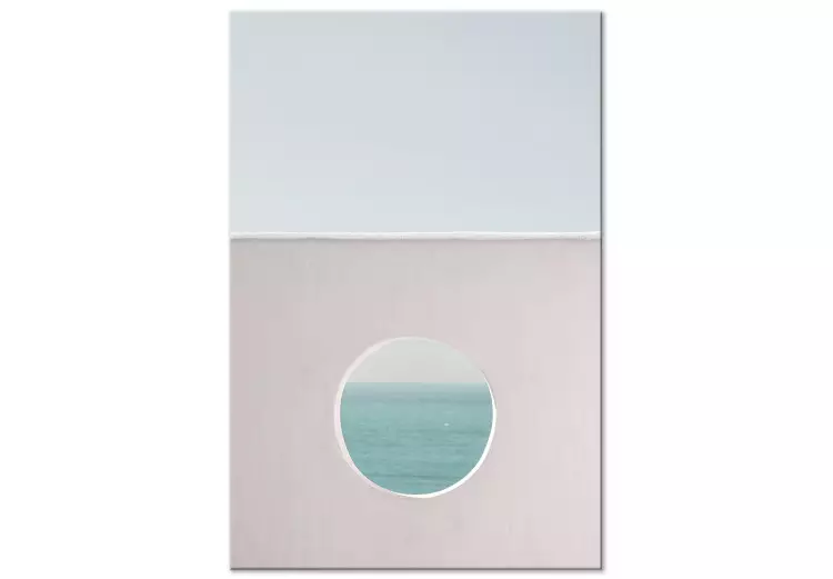 Canvas Print Circular Horizon (1-part) vertical - seascape