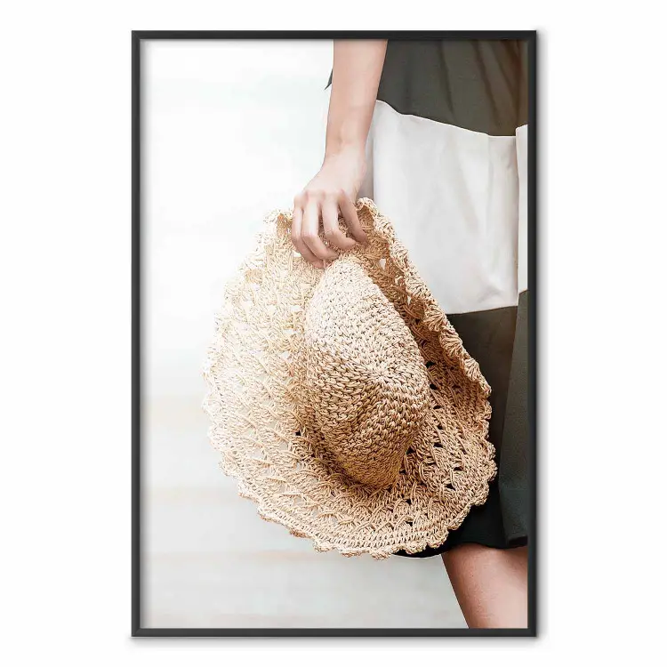 Celestial Longing - summer composition with a woman figure and a hat