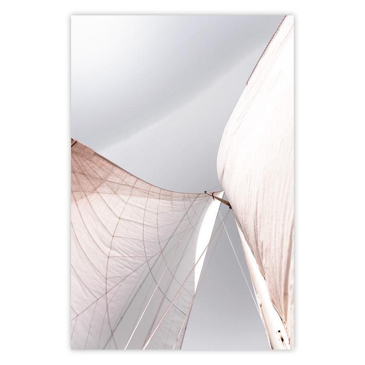 Poster Sunny Sail - bright maritime composition with sailboat mast