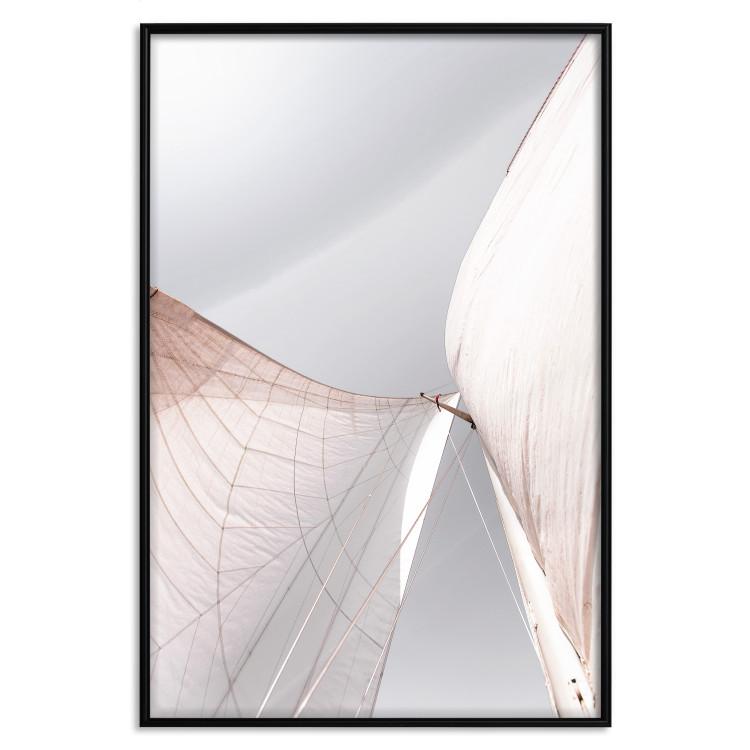 Poster Sunny Sail - bright maritime composition with sailboat mast