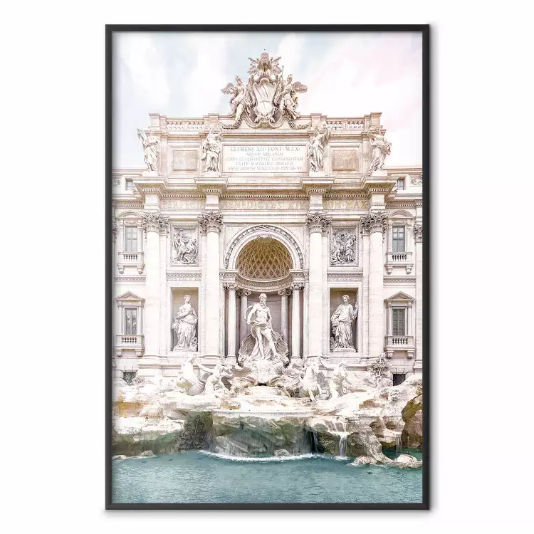 Trevi Fountain - bright composition with Roman architecture and sculptures