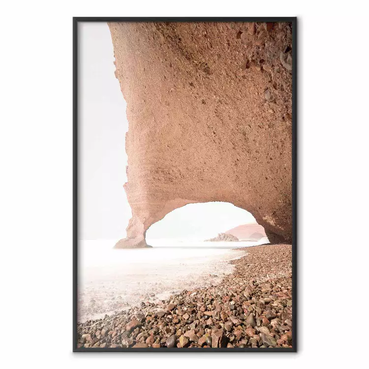 Legzira - maritime landscape of an attractive rock on a rocky beach