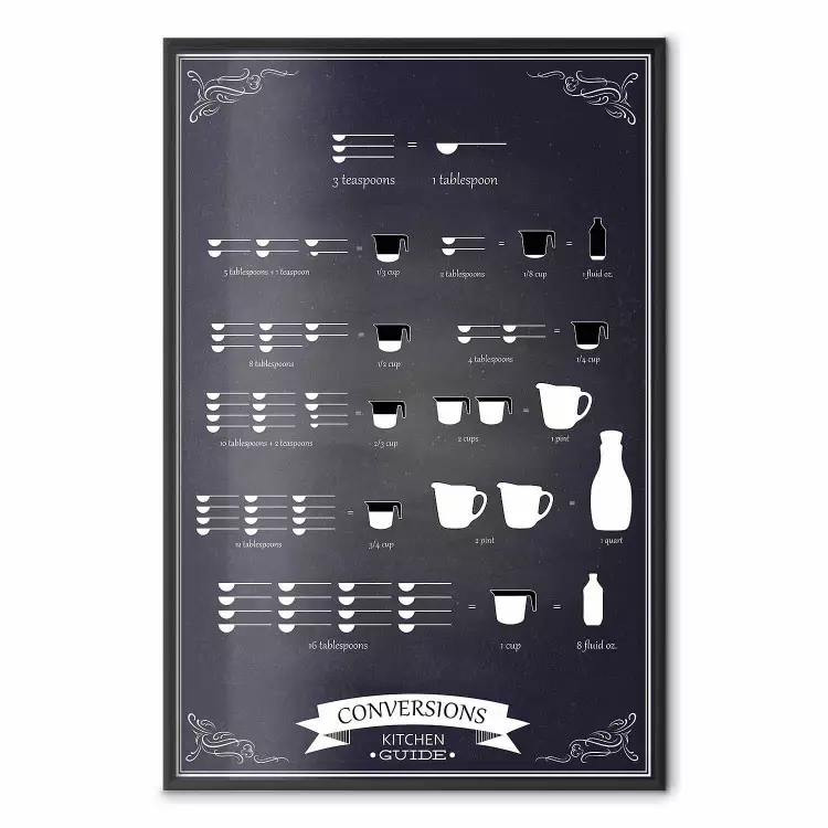 Kitchen Helper - black and white instructions with English text