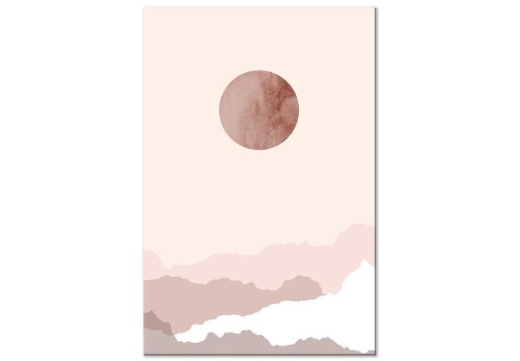 Canvas Print Pastel Planet (1-piece) Vertical - abstractly depicted cosmos