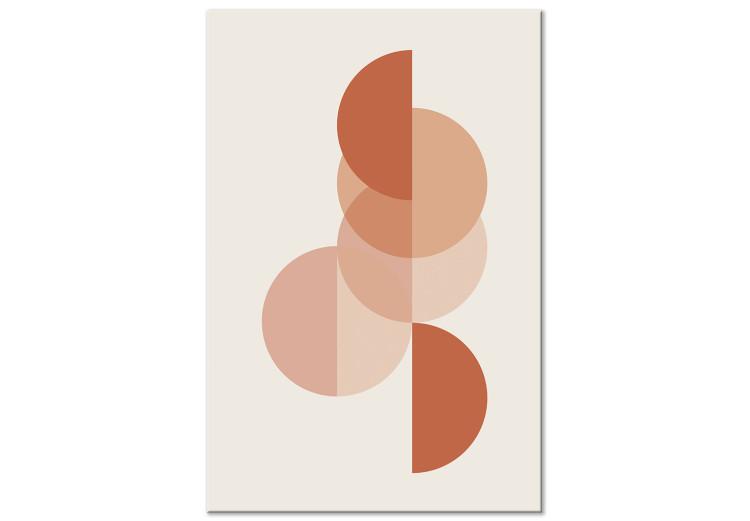 Canvas Print Circular Structure (1-piece) Vertical - abstraction created from circles