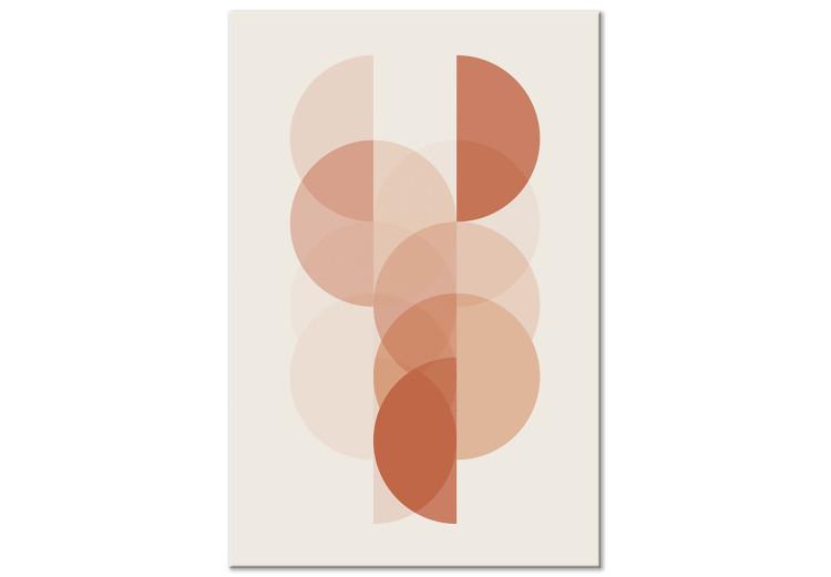 Canvas Print Wheel Configuration (1-piece) Vertical - abstraction of semicircles